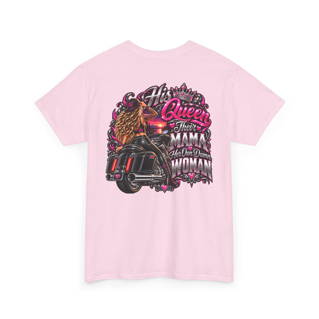 FTF- "His Queen, Their Mama" Motorcycle T‑Shirt