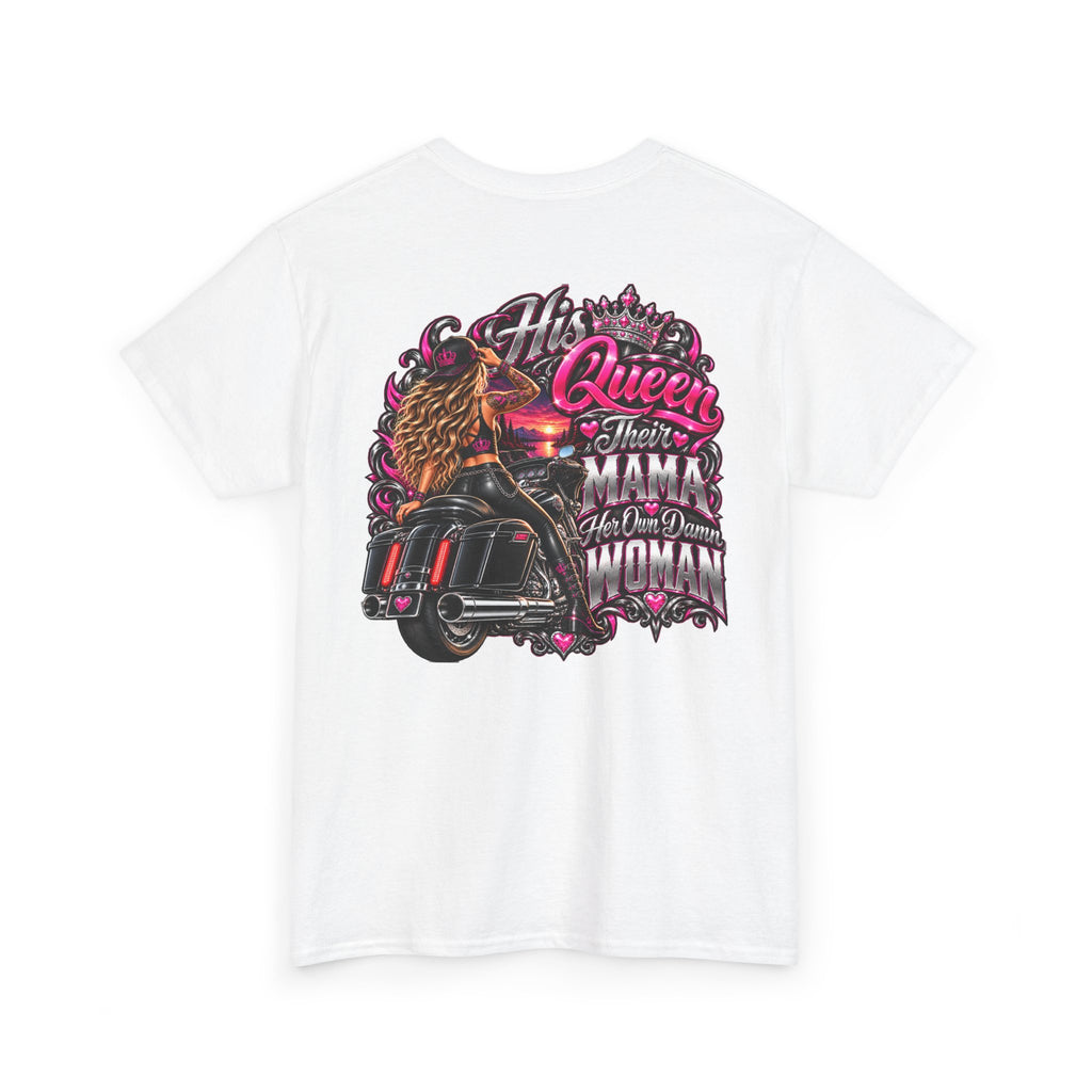 FTF- "His Queen, Their Mama" Motorcycle T‑Shirt