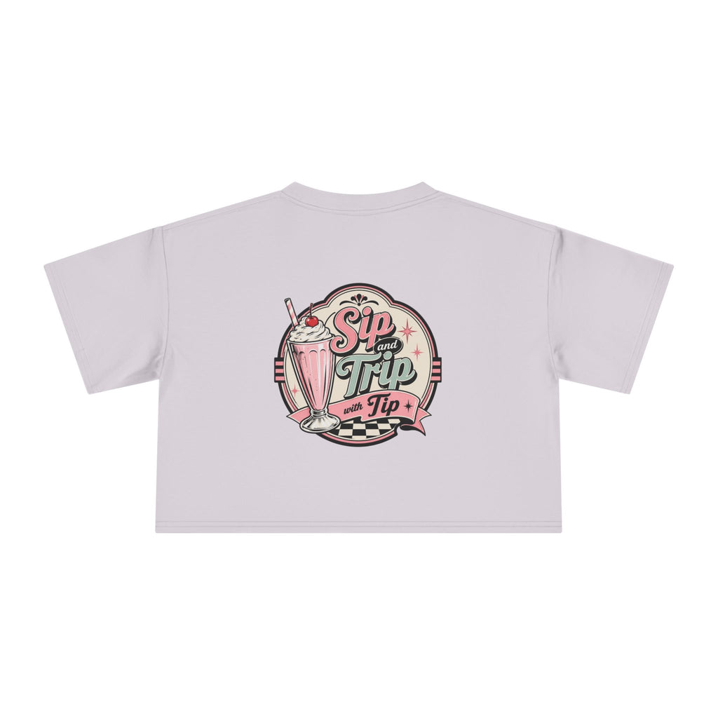 Sip Trip Vintage Diner Women's Crop Tee
