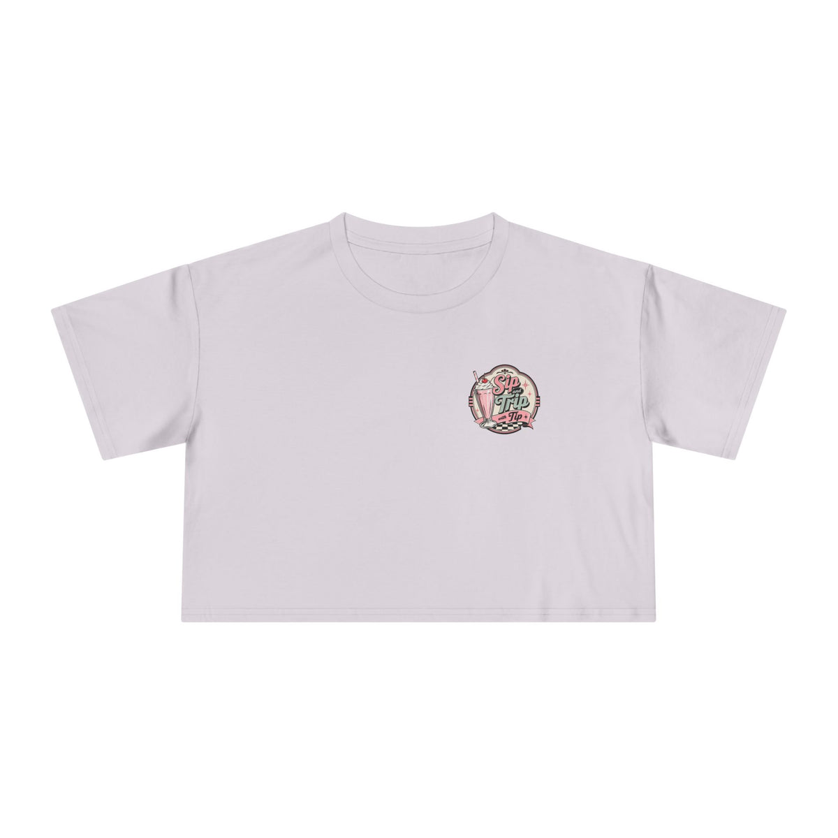Sip Trip Vintage Diner Women's Crop Tee
