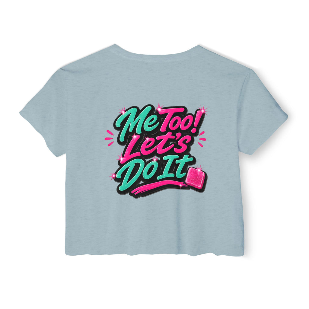 Crop Top — "Me Too! Let's Do It" Pink