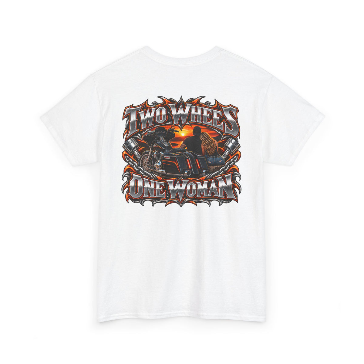 FTF- "Two Wheels One Woman" Biker T-Shirt