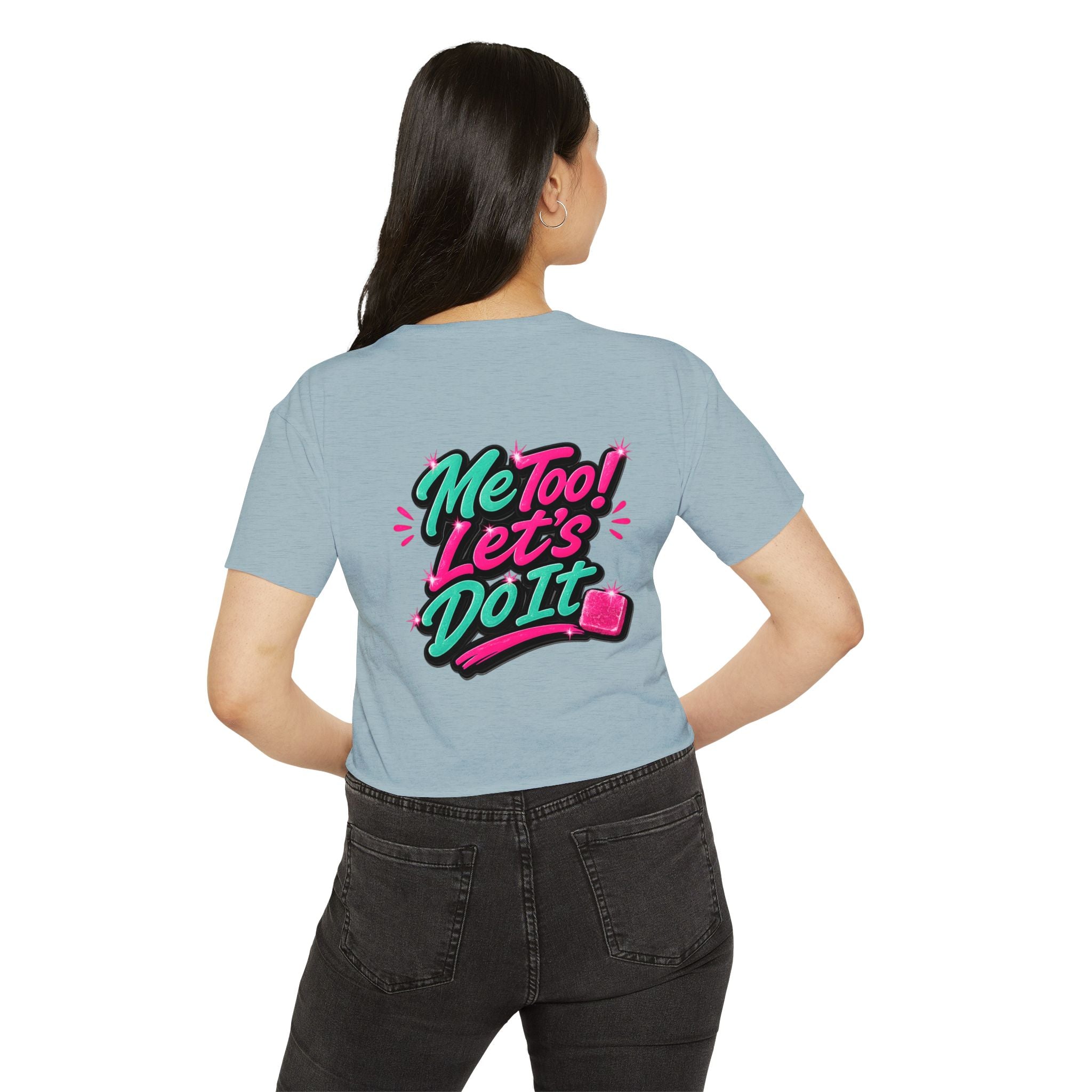 Crop Top — "Me Too! Let's Do It" Pink