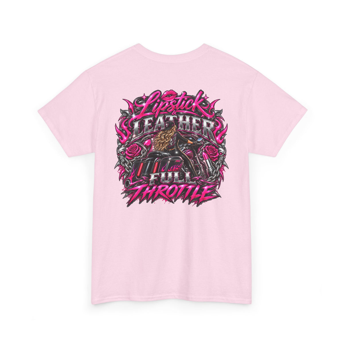 FTF-Lipstick & Leather Full Throttle T-Shirt