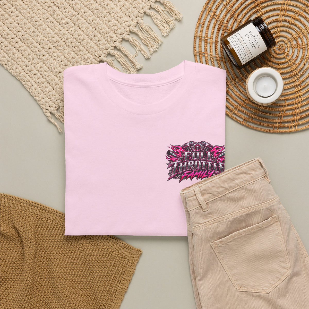 FTF- "His Queen, Their Mama" Motorcycle T‑Shirt