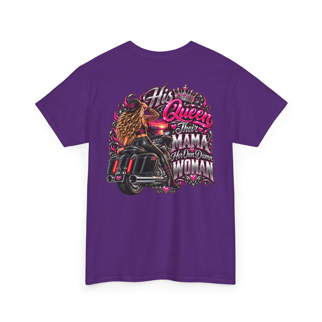FTF- "His Queen, Their Mama" Motorcycle T‑Shirt