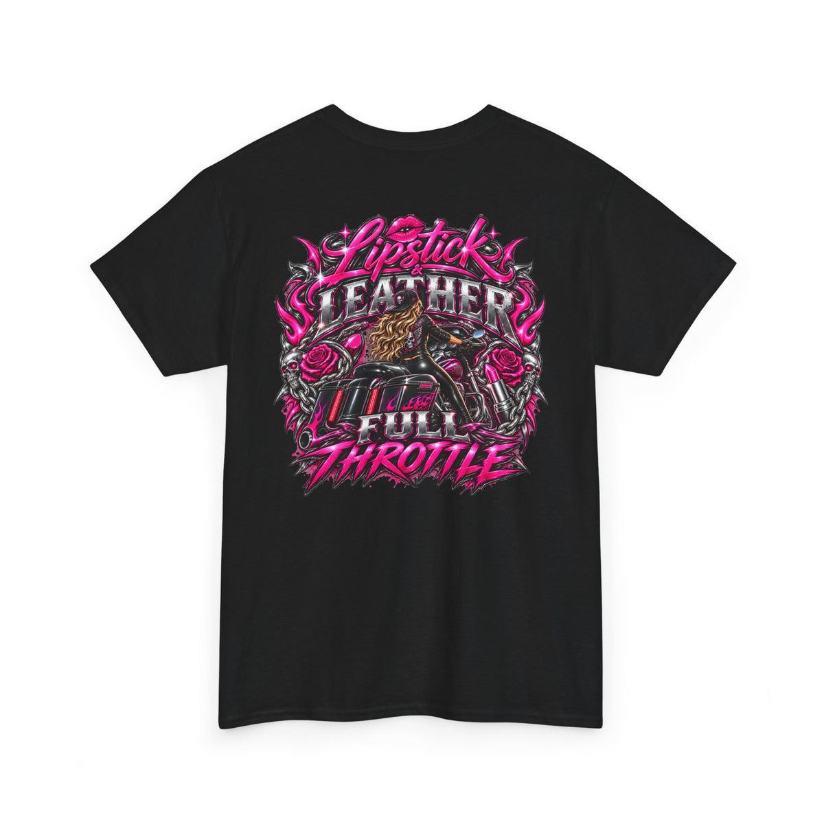 FTF-Lipstick & Leather Full Throttle T-Shirt