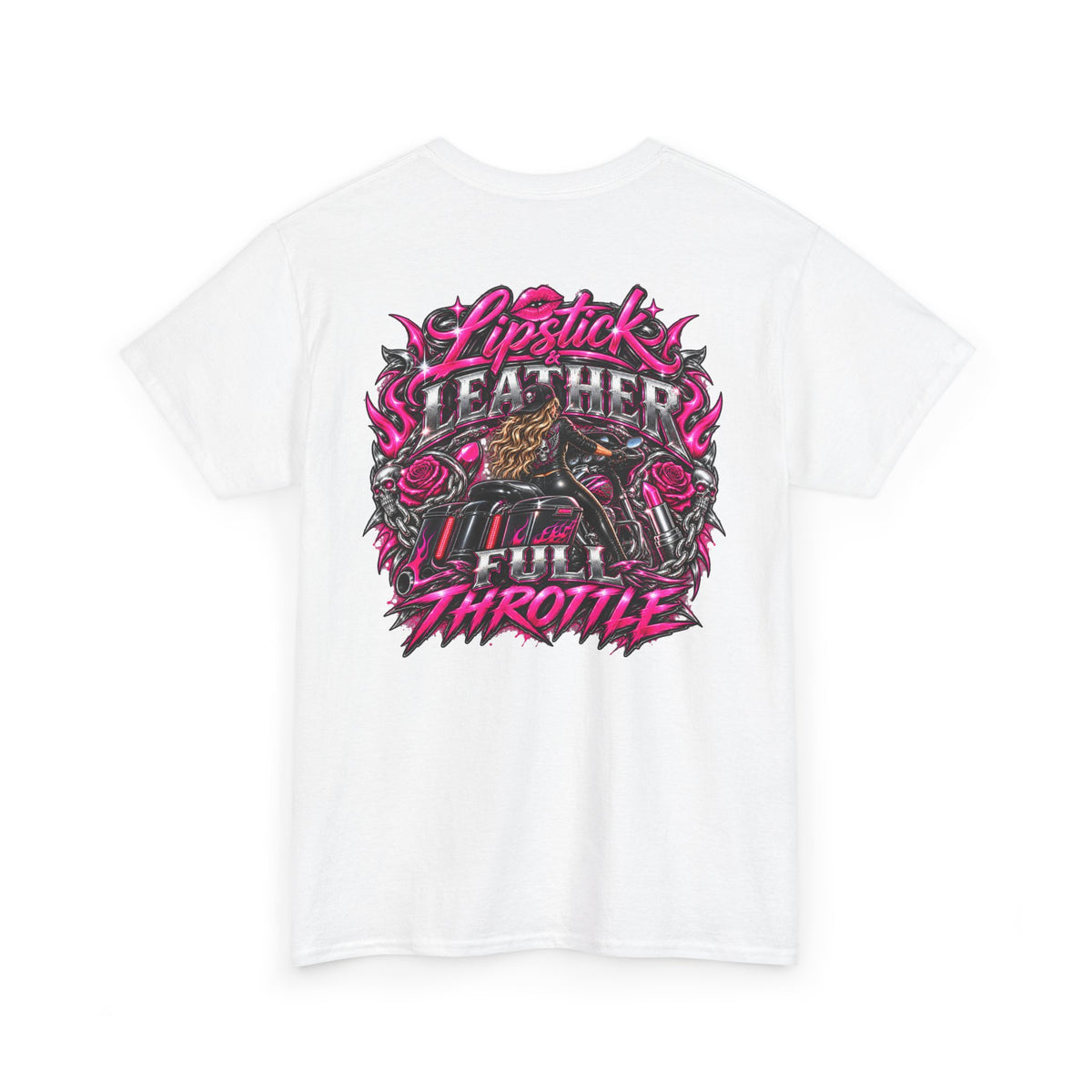 FTF-Lipstick & Leather Full Throttle T-Shirt