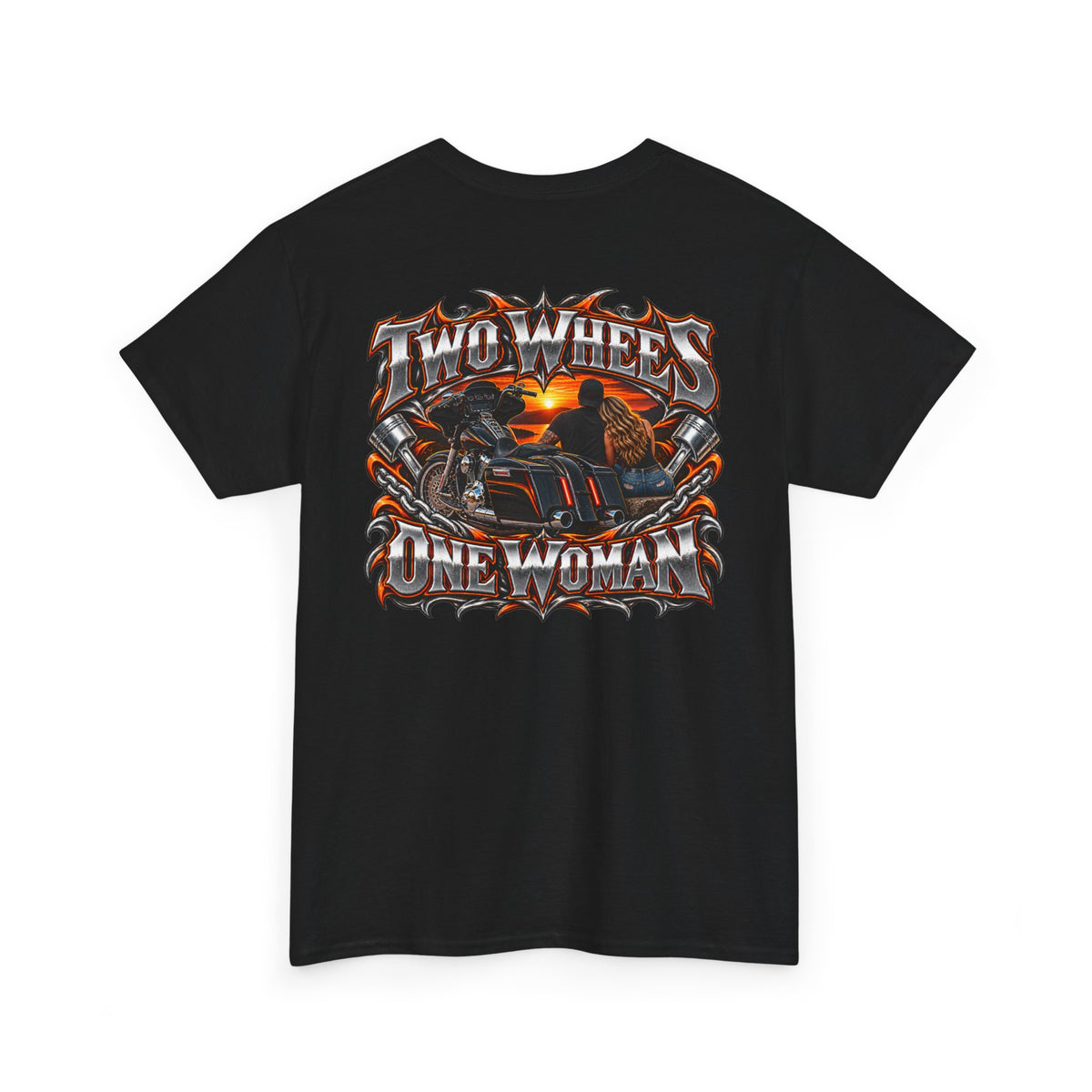 FTF- "Two Wheels One Woman" Biker T-Shirt